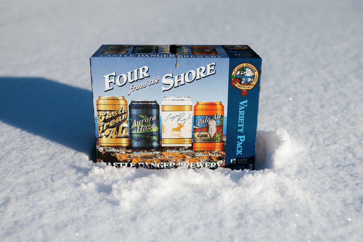 cdangerbrewer's tweet photo. How many inches of snow will you be getting this weekend? It wouldn't be the Midwest if we didn't get a snowstorm in March... Better stock up in case the roads are bad! ❄️
#castledangerbrewery #springsnowstorm #minnesnowta #fourfromtheshore #variety https://t.co/2EwvVRTtLN