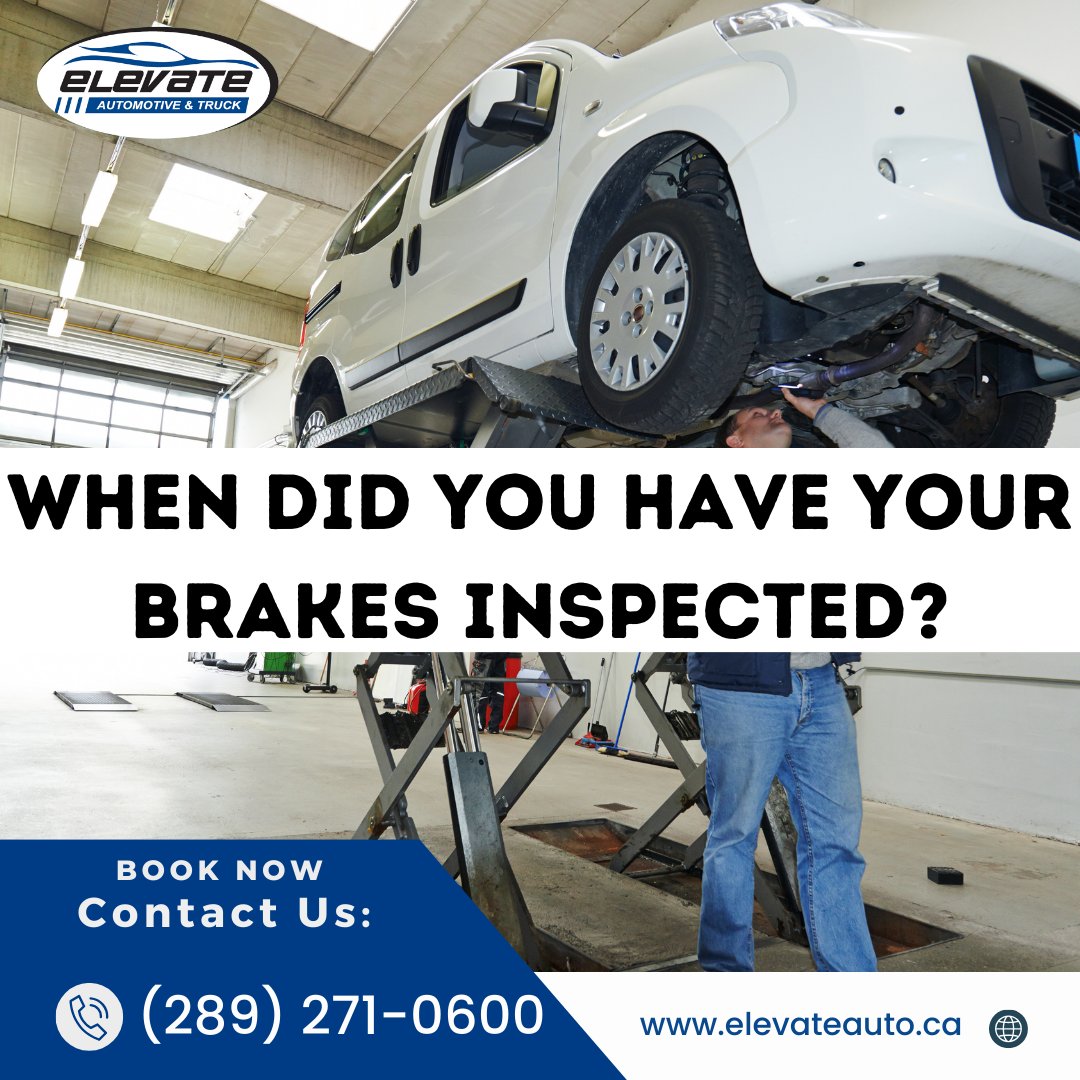 At Elevate Auto & Truck, we understand that your vehicle's brakes are crucial for your safety. That's why we emphasize the importance of regular brake checks and maintenance. 👉 Your safety is our top concern. Book your brake service now: elevateauto.ca