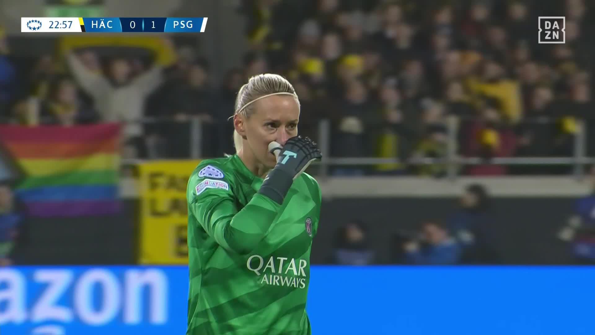 PSG TAKE THE LEAD IN SWEDEN! 😱Watch BK Häcken vs. PSG LIVE and FREE on  #UWCLonDAZN #NewDealforWomensFootball