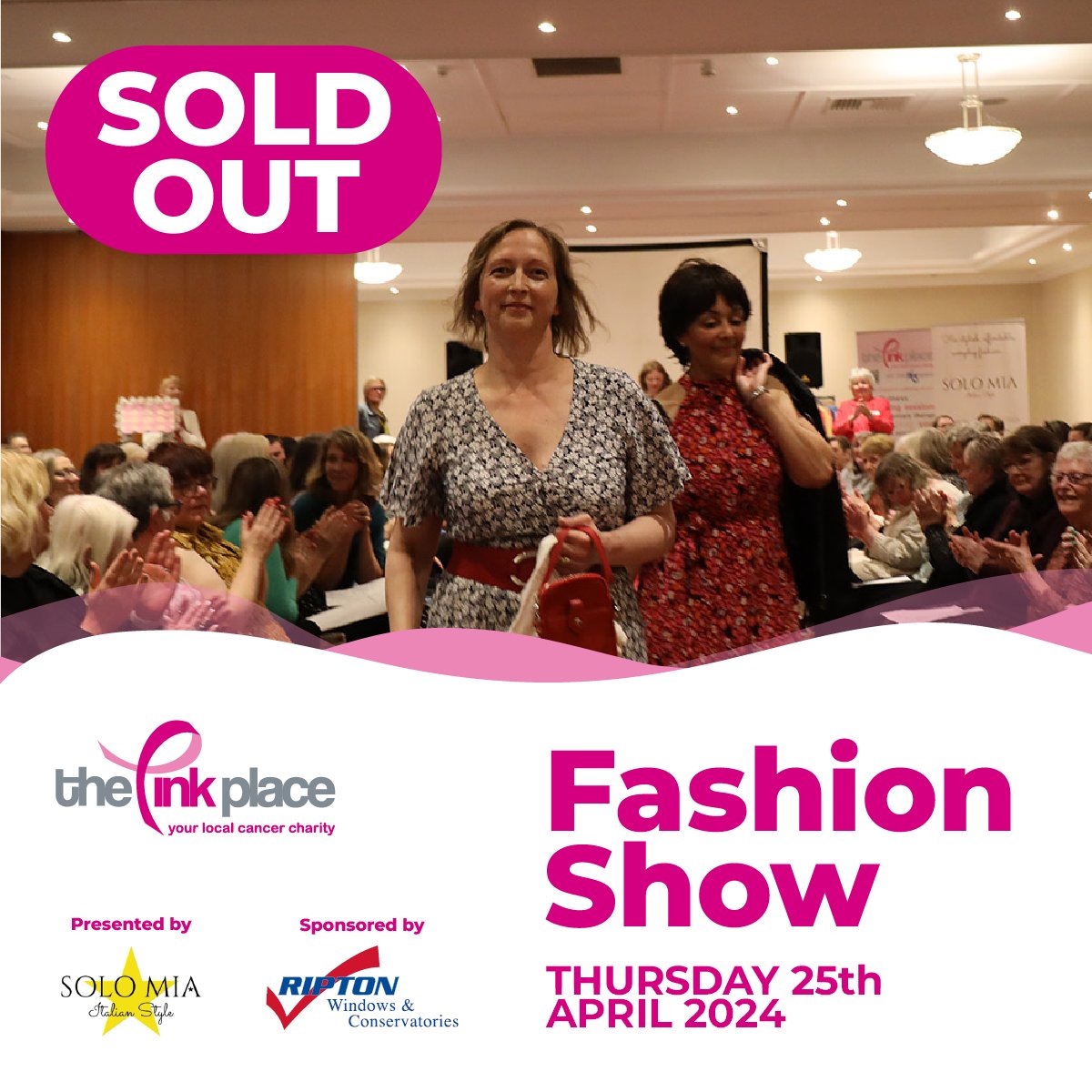 Wow, wow, wow 🤩 You guys are amazing. With more than one month to go, our fashion show has SOLD OUT! Thank you to everyone who bought a ticket. Your money will go straight to helping us deliver what we do to keep supporting local people in our community with Cancer.