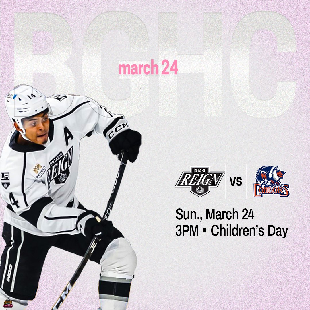FAM!!! We’ll be at the @ontarioreign game this Sunday, March 24th! Get your tickets here: bit.ly/4ak09pr Hint: pick two tickets in the 200s and use code: KidsDay24 for a special surprise 😉