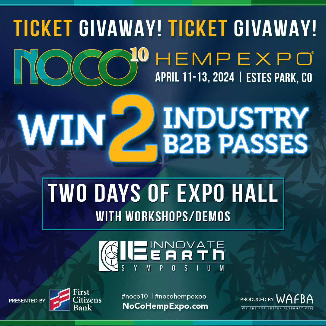 NoCoHempExpo's tweet photo. NoCo Hemp Expo GIVEAWAY!! 🎉 The lucky winner will receive 2 Industry B2B Passes to The Expo! This includes 2 days of Expo Hall with access to Workshops / Demos.⁠ Entries will be accepted on Facebook and Instagram starting 3/20/2024 at 12pm MST. https://t.co/7KdO6G1IWo