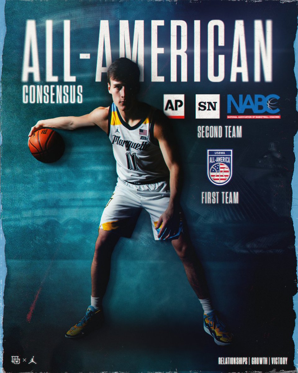 MarquetteMBB's tweet image. Officially a back-to-back CONSENSUS All-American! 

@KolekTyler | #MUBB