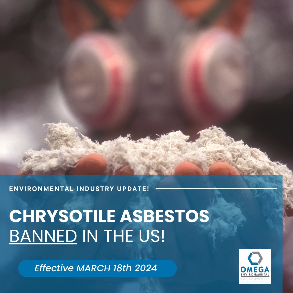OmegaEnviron's tweet photo. 🚨 Big news came March 18th, 2024! The Environmental Protection Agency (EPA) just banned the use and import of chrysotile asbestos in the US.

Stay Updated, SIGN UP for our FREE Newsletter at https://t.co/AZl5UikyIw

#AsbestosBan #PublicHealth #EPA 🌱 https://t.co/NZBJk59PvP