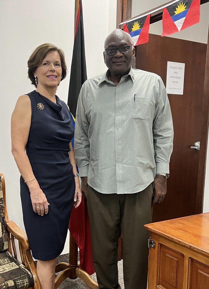Good meeting today with H.E. ambassador Maurice Goodwin from Antigua&amp;Barbuda sharing Norway’s contribution to the #SIDS4 conference. #Norway is collaborating closely with regional partners for a successful conference outcome. #SustainableDevelopment #Partnership  #ClimateAction