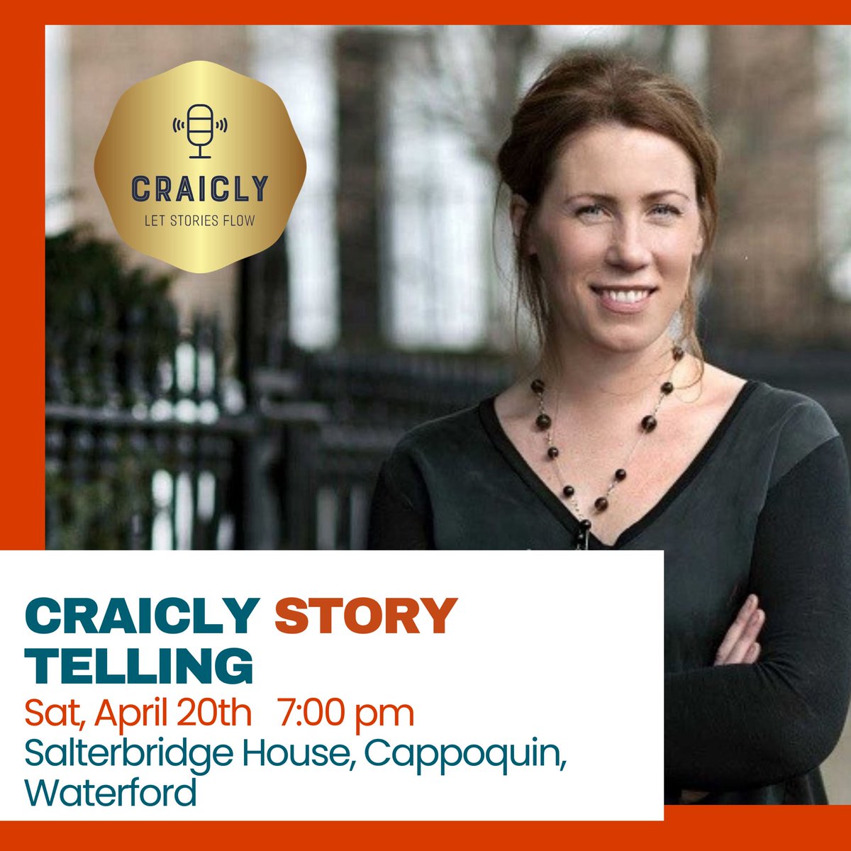 Don’t miss our Storytelling Evening with Craicly Stories at Salterbridge House. Kindly sponsored by Lannigan & Curran Solicitors #wfof #visitwaterford