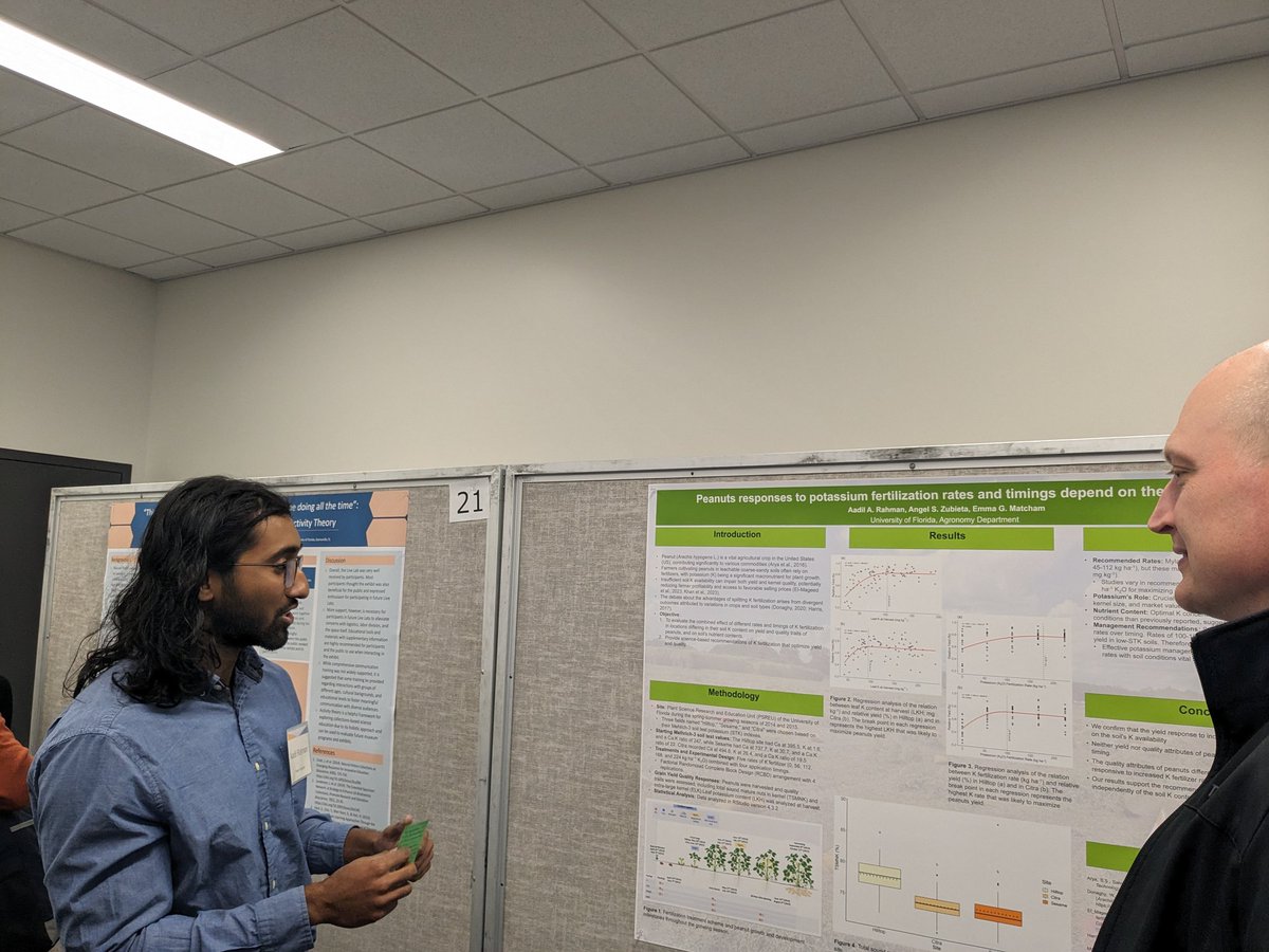 Matcham Lab (@matchamlab) on Twitter photo Congrats on an excellent poster presentation, <a href="/AgriAadil/">Aadil Rahman</a> ! Great opportunity to learn more about K rate and timing for peanut production Congrats on an excellent poster presentation, <a href="/AgriAadil/">Aadil Rahman</a> ! Great opportunity to learn more about K rate and timing for peanut production