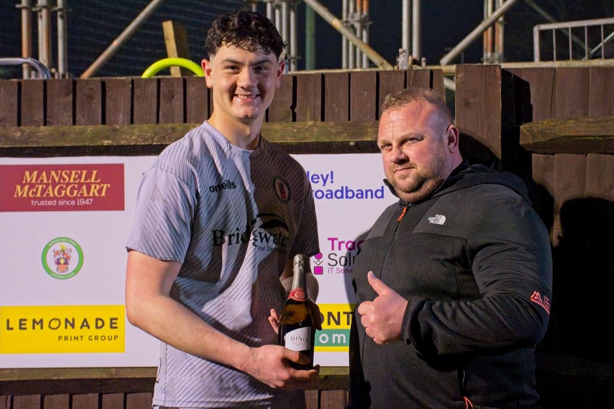 A big thank you to yesterday’s match sponsors, LRG Group who awarded Fin Holter with a richly deserved MOTM after some superb saves during our 3-0 @IsthmianLeague win over @AshfordUnitedFC. 👏 💚🖤 #COYH