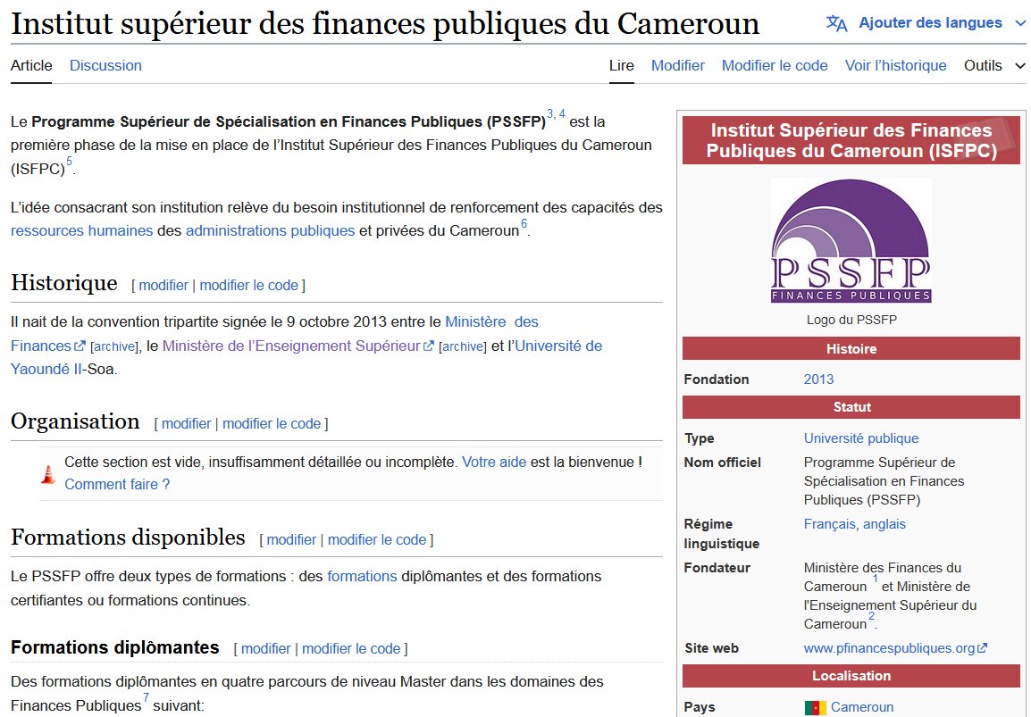 jtchoufang's tweet image. Hum Rémi!
Le #CGI2023 par exemple, est à la fois disponible en téléchargement PDF gratuit sur le site de l&apos;#ISFP (page du #PSSFP), en ligne sur le site de la #DGI qui dépend #MINFI, et en vente sur le site de #DroitAfrique (71,09€).