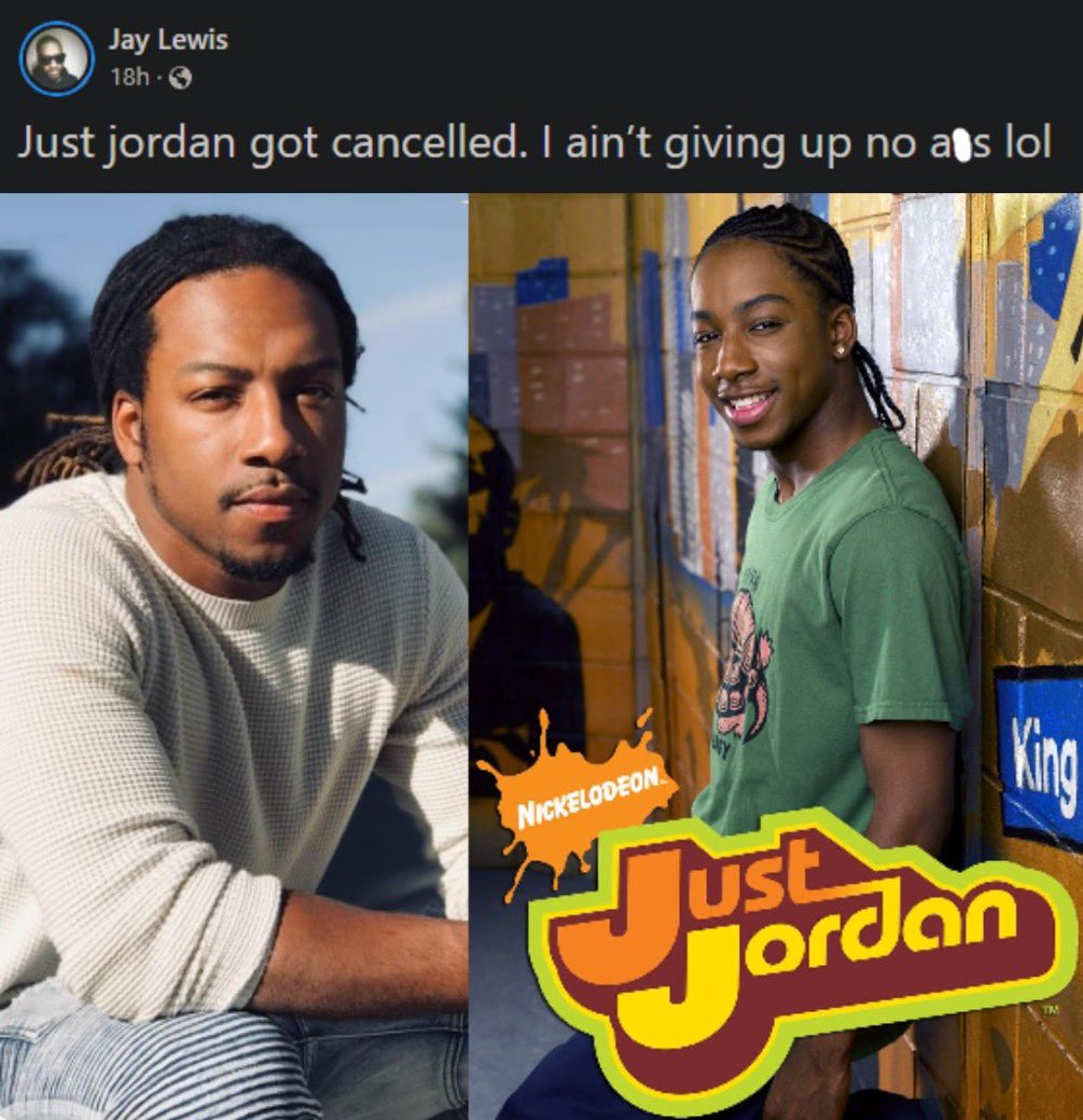 🔥🚨BREAKING: Nickelodeon former star Jordan Lewis spoke on why Nickelodeon’s ‘Just Jordan’ was cancelled 👀 He stated: 'I ain't giving up no ass lol'