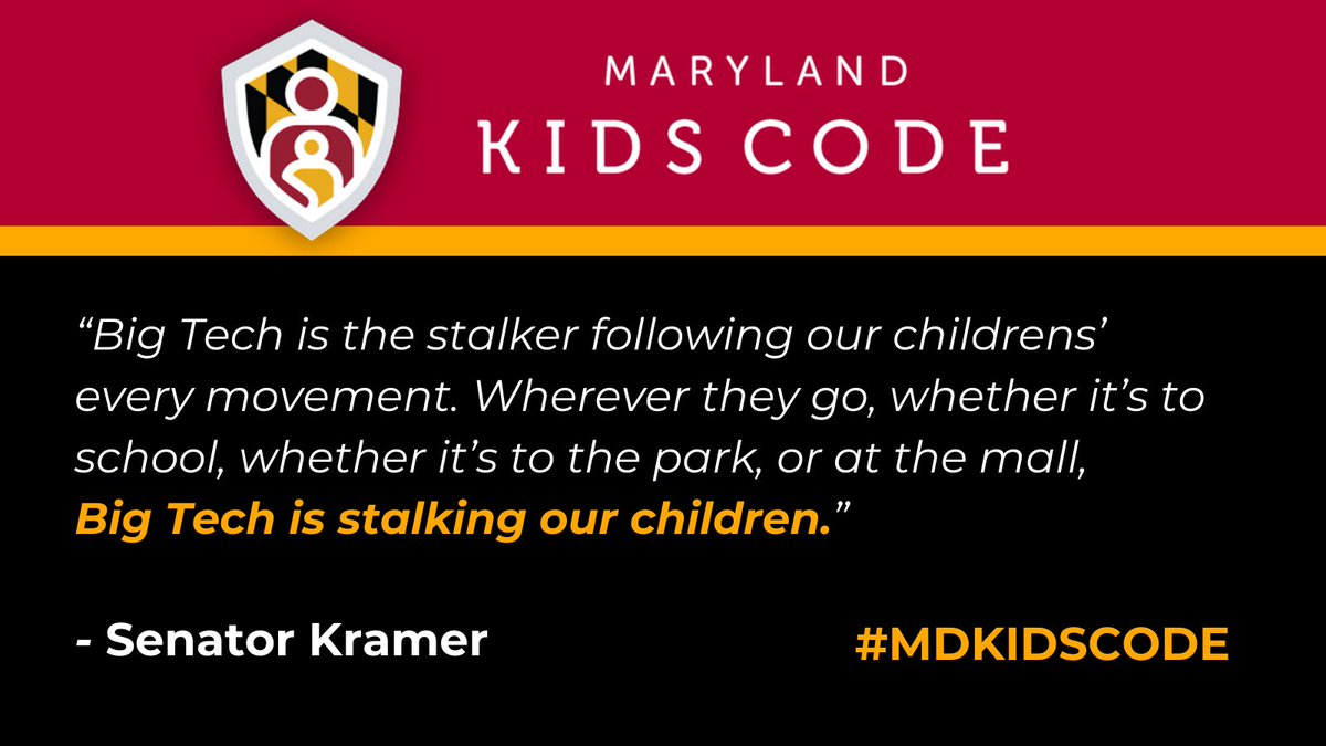 accountabletech's tweet image. Senator Kramer doesn’t shy away from the uncomfortable realities of Big Tech. Thank you for being a strong advocate for the #MDKidsCode. Let’s get this bill into law.