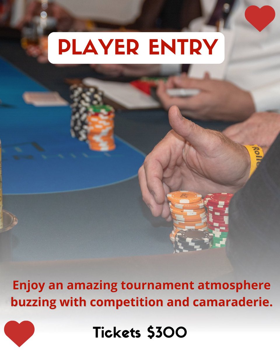 CampOneStep's tweet image. Secure your spot at our Charity Poker Championship! High Roller tickets for VIP treatment, Player seats for a chance at glory, and Spectator passes for front-row excitement. Register at camponestep.org/events.