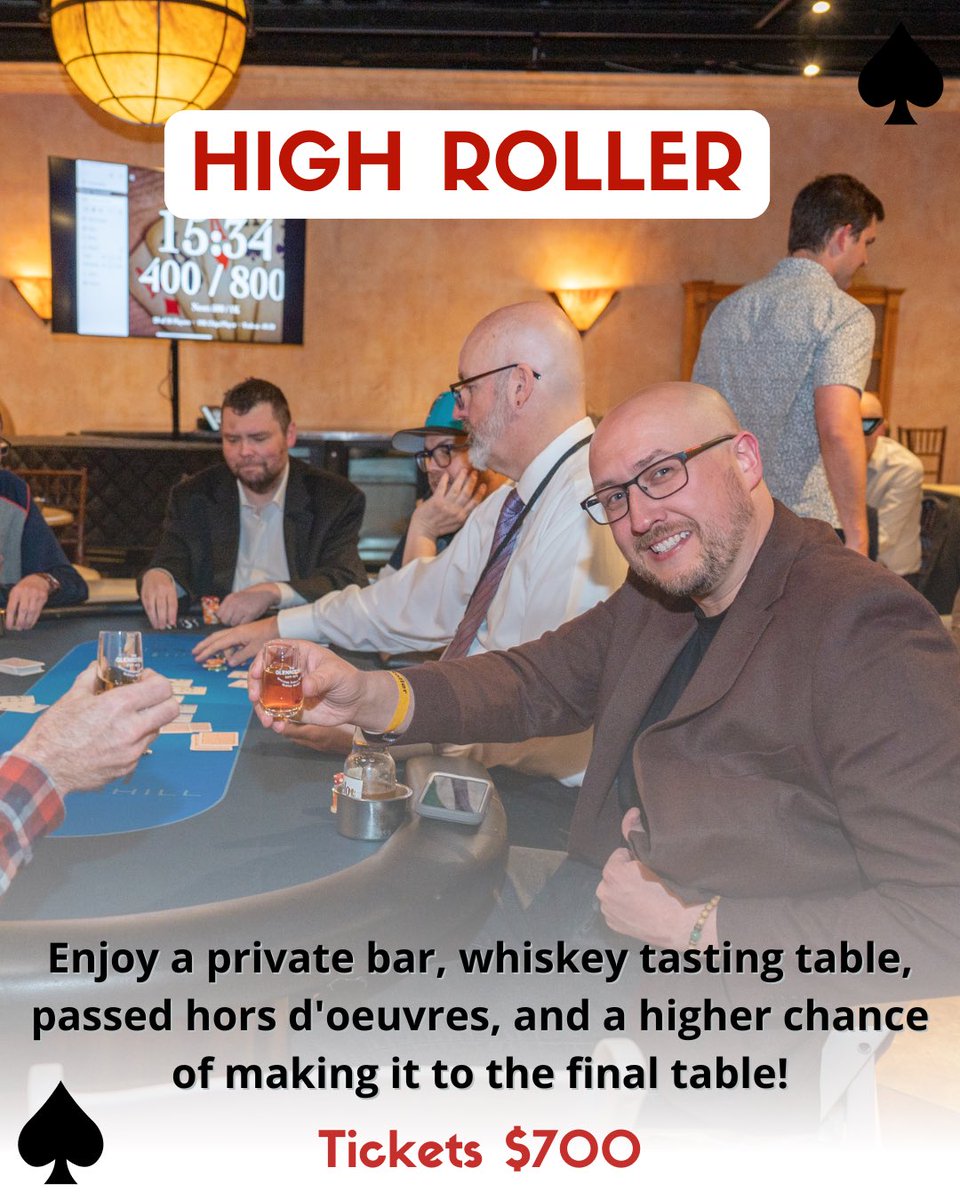 CampOneStep's tweet image. Secure your spot at our Charity Poker Championship! High Roller tickets for VIP treatment, Player seats for a chance at glory, and Spectator passes for front-row excitement. Register at camponestep.org/events.