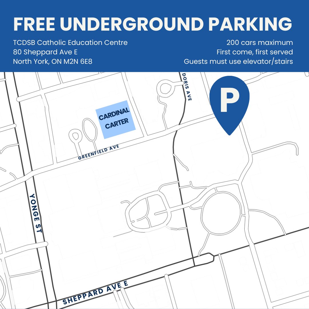 🚗 Driving to our Lusofonia show on March 23 at 7pm? Park underground at the TCDSB Catholic Education Centre (80 Sheppard Ave E), just a short walk from the venue at Cardinal Carter Academy for the Arts. Spots are limited to a first come, first served basis. See you there!