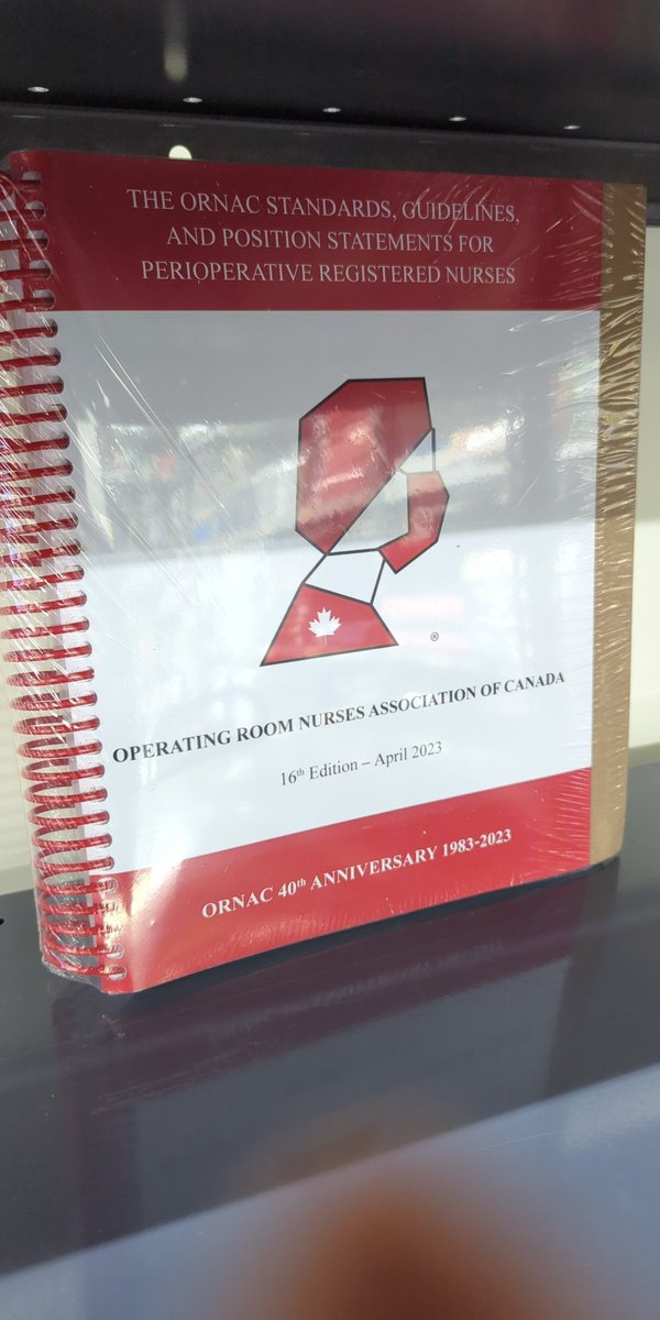 scorpiobkstr's tweet image. Order the ORNAC!
Operating Room Nurses Association of Canada 16th edition April 2023

We also have the instrumentation textbook and Alexander&apos;s Care of the Patient