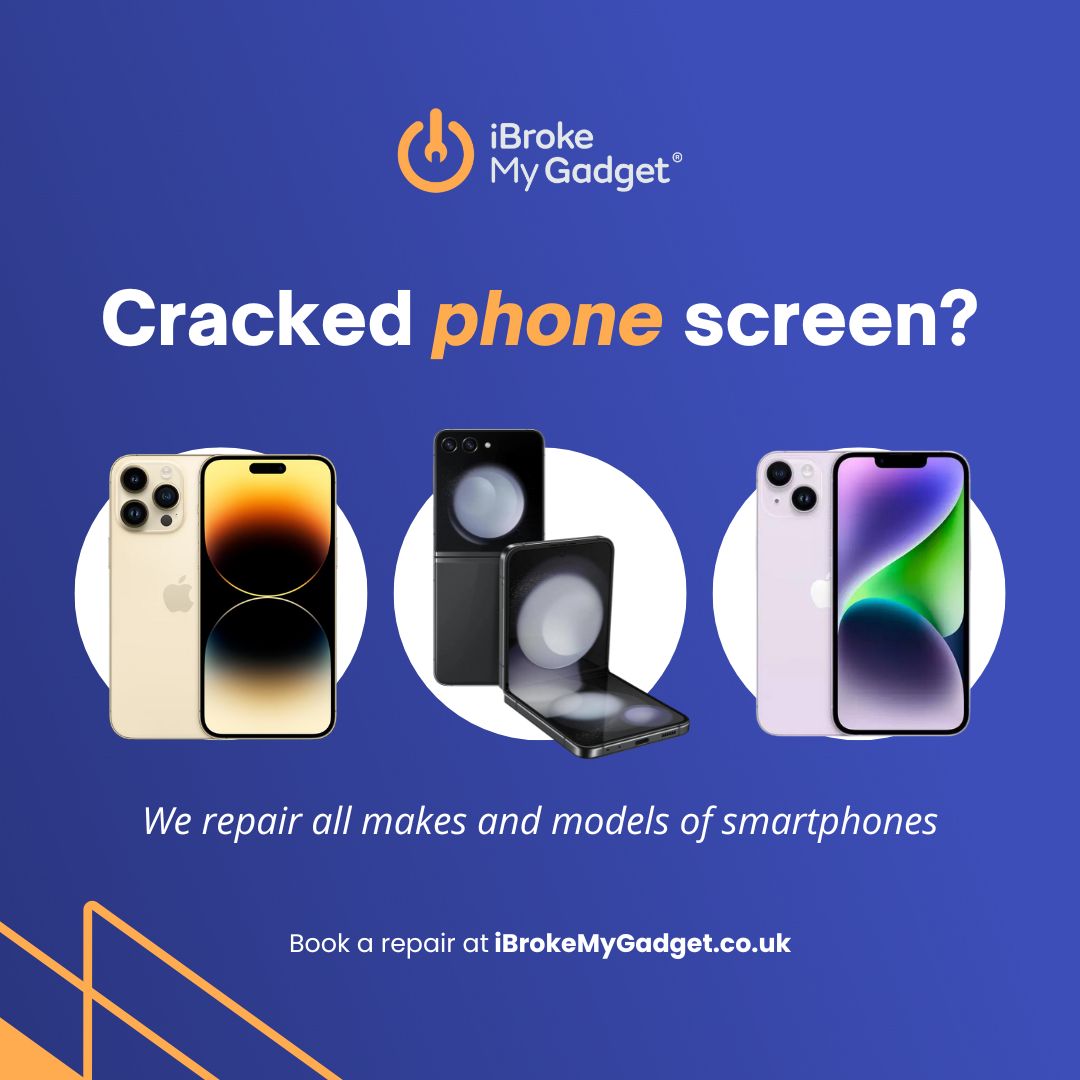 Visit one of our stores to get your phone repaired. #Basingstoke #Camberley #SamsungRepair #iPhoneRepair #GadgetRepair iBrokeMyGadget.co.uk