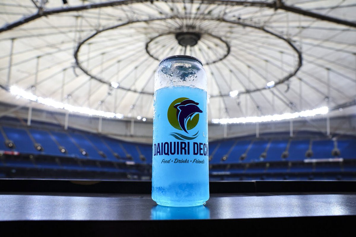 d_russ's tweet photo. Local restaurant chain Daiquiri Deck, a staple in Siesta Key, is sponsoring the Rays Center Field Deck in 2024. 

The restaurant has four locations in Sarasota County, as well as one on Anna Marie Island. https://t.co/GMf53shOBh
