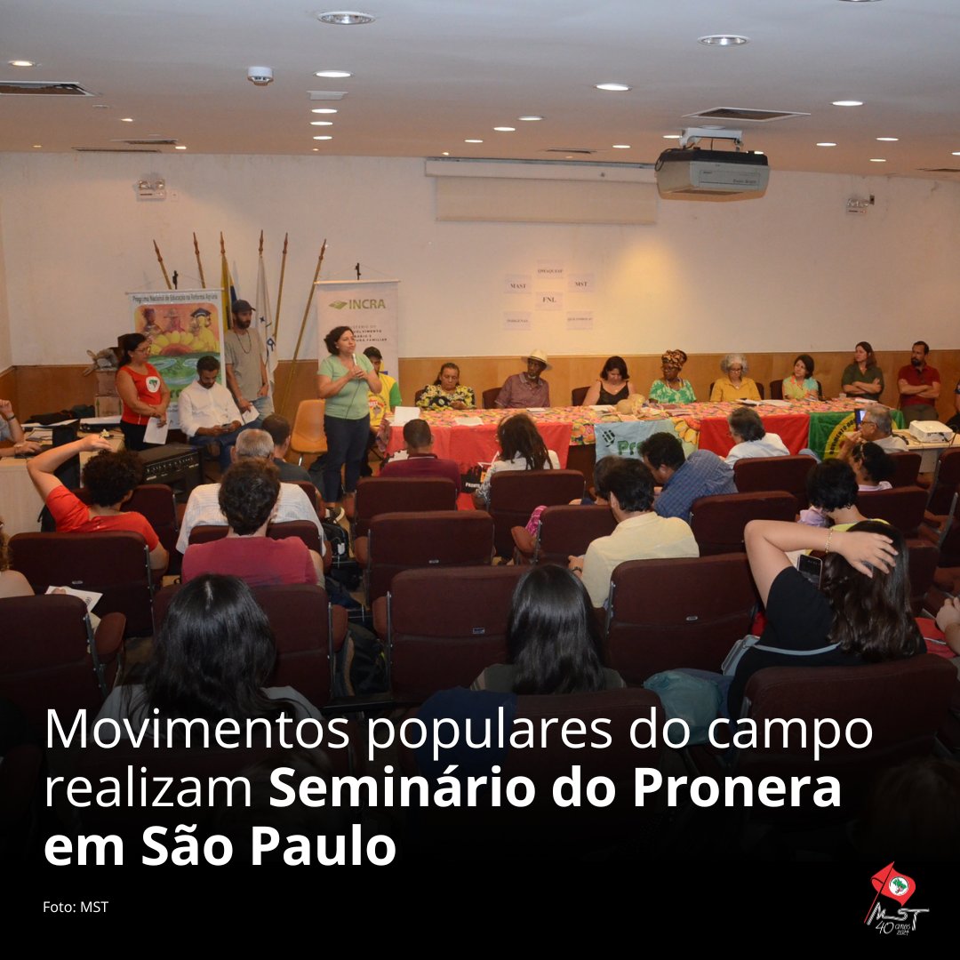 MST_Oficial's tweet photo. 🚩 ATIVIDADE NO INCRA DE SÃO PAULO E REUNIU MILITANTES DOS MOVIMENTOS POPULARES ONTEM, (19)!

📕 No estado de SP já foram oferecidos oito cursos para o nível de EJA, três cursos de ensino médio e dois cursos de nível superior.

📲 SAIBA MAIS:  https://t.co/PNlTRWY5hI

#PRONERA https://t.co/AiDbQeNWV8