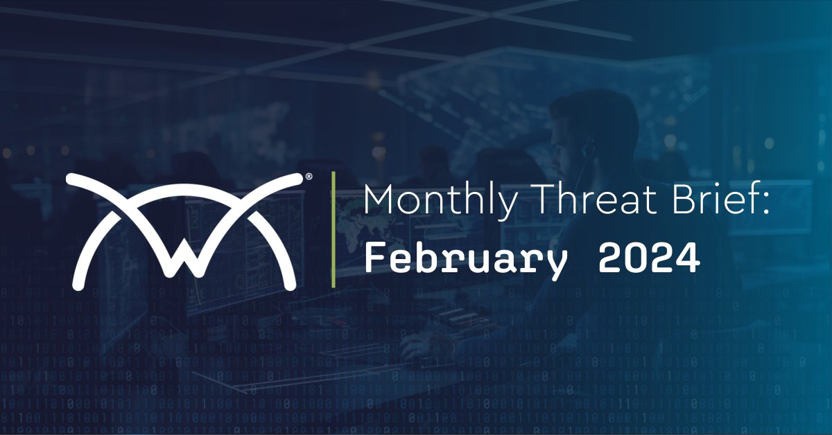 The latest edition of the ConnectWise CRU's Monthly Threat Brief is live.  Subscribe to the newsletter here 👉 brnw.ch/21wI3RU