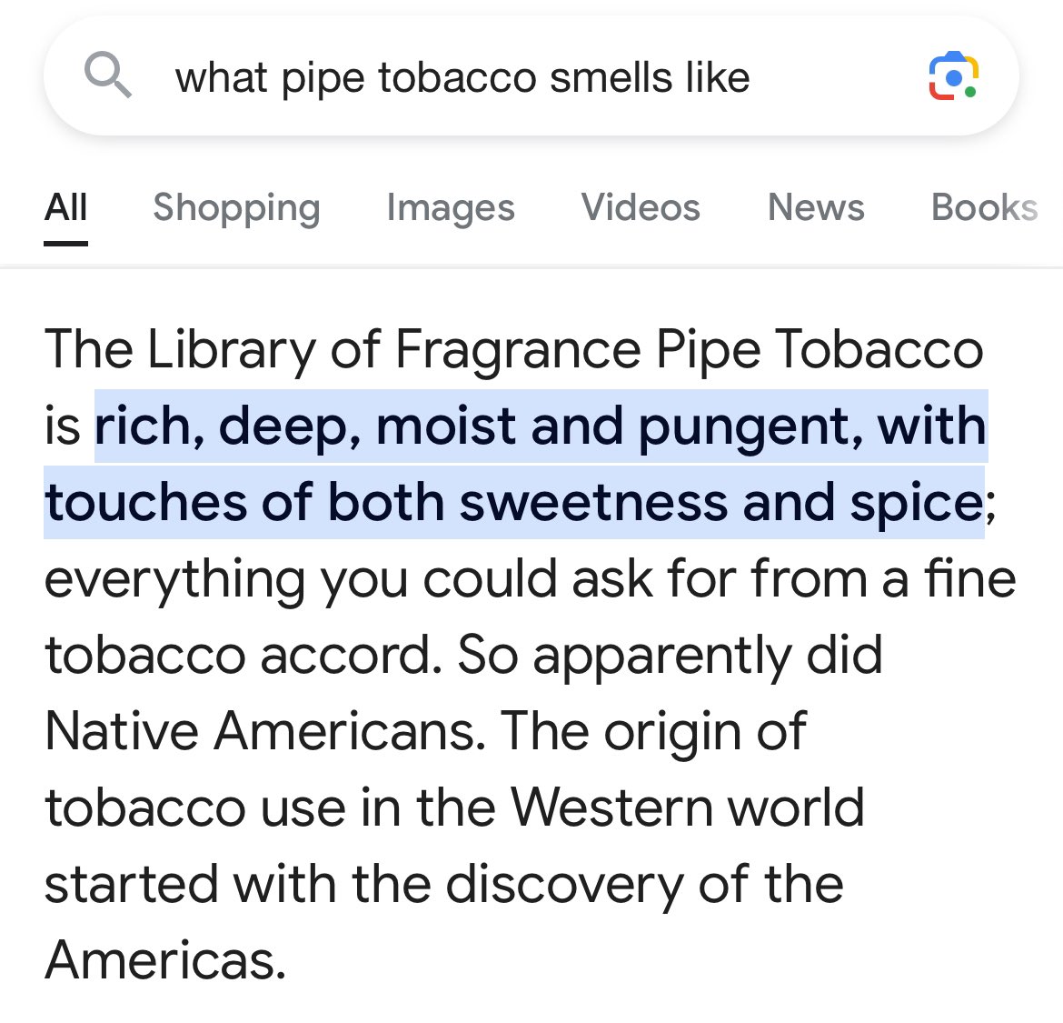 @hatem_ghazali Macam ni la senang kata bau pipe tobacco ni. Orang biasa ingat kalau tobacco bau asap rokok. 

Bau rokok tak terbakar sedap juga, tapi bau cigar atau pipe tobacco lagi wangi dan manis.