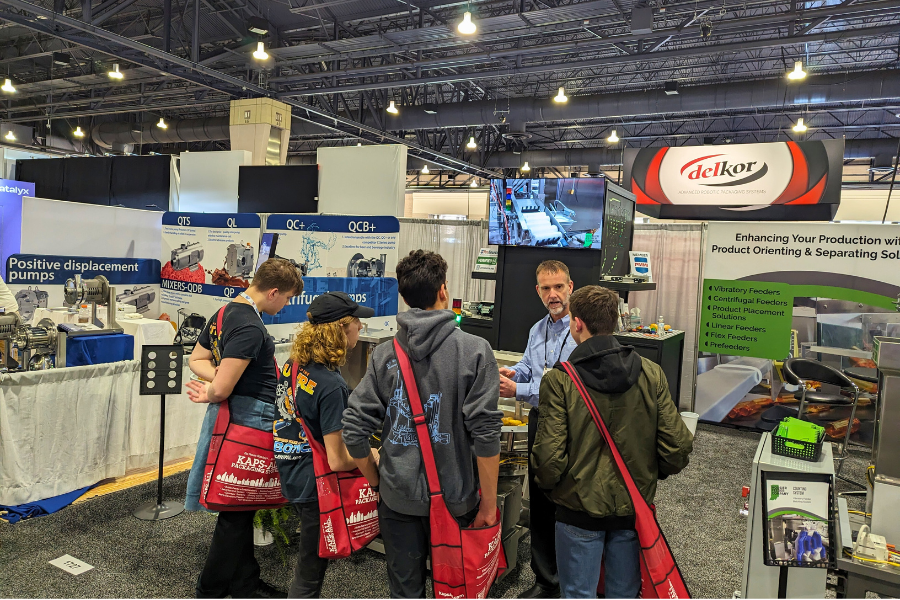 We love engaging with the #futureworkforce! The @PMMIorg Foundation does a fantastic job of getting students to the show to learn about packaging & processing equipment and career opportunities in the industry. @packexposhow #PackExpoEast #packagingindustry #futureleaders