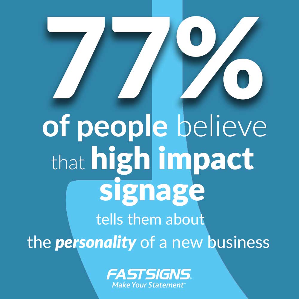 An eye-catching sign is more than just a marker for your business location; it's the first impression of your brand's visibility, inviting potential customers to discover what you have to offer. #MakeYourStatement #FASTSIGNS