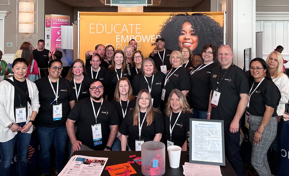 Thanks to everyone who stopped by the Aztec Software booth, @COABEHQ for hosting another fantastic event, and all the educators that participated in this year's conference! We appreciate and value the commitment all teachers make to ensure learner success! #COABE #COABE2024