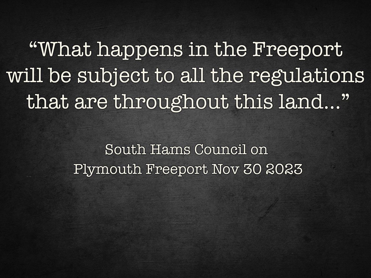 Does Plymouth Freeport require a Habitats Regulations Assessment for its direct and indirect impacts across its 75km boundary area, the same regulations for the rest of the UK? It has important implications for ALL UK FREEPORTS: a thread 🧵 @guyshrubsole @AnnAubert3 @RighttoRoam