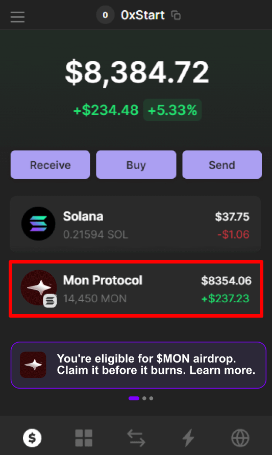 0xStartt's tweet photo. Time to reveal the last early project on SOL — @monprotocol

Airdrop Confirmed. GameFi narrative. Early project. Animoca Brands lead.

Costs: $0
Potential: $3000

Early stage ends in 10 days 👇 https://t.co/26s76IjCH8