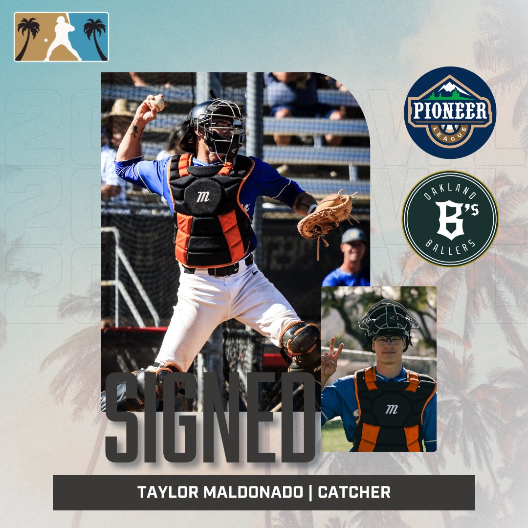 Congratulations to Blue Sox Catcher Taylor Maldonado on being signed by the Oakland Ballers (@OaklandBallers) in the Pioneer League! 🎉 #CWL2024