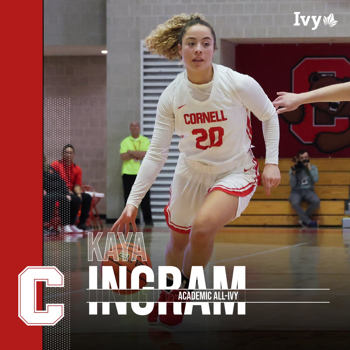 Putting in the work ON and OFF the court 💪 Kaya Ingram is a back-to-back @IvyLeague Academic All-Ivy honoree for @CornellWBB! 📰: bit.ly/3To8mSR #YellCornell