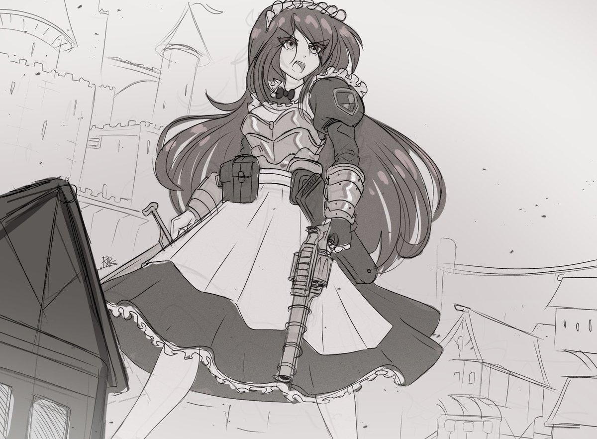 Big Battle-Maid leads the city's defense