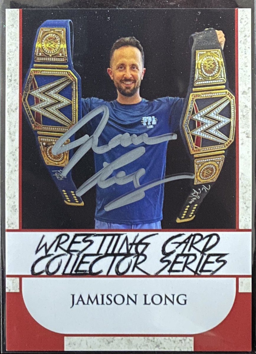 Thanks to <a href="/jlong2356/">mambaout824.eth</a> for signing his card for the Wrestling Card Collector Series 2 autograph set!
#WrestlingTradingCards #tradingcards #collectorcards #wrestlingcards #thehobby #CCCNick #WrestlingCardWednesday