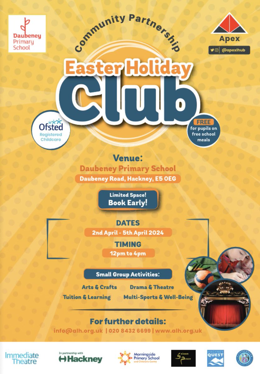 One Mr Logan (@onemrlogan1) on Twitter photo @DaubeneyHackney we are very pleased to work with Apex as one of our community partners. Not only supporting us with academic attainment but also delivering our holiday playscheme. #Ittakesavillage @BlossomExecHT <a href="/mayorofhackney/">Mayor of Hackney</a> @DaubeneyHackney we are very pleased to work with Apex as one of our community partners. Not only supporting us with academic attainment but also delivering our holiday playscheme. #Ittakesavillage @BlossomExecHT <a href="/mayorofhackney/">Mayor of Hackney</a>