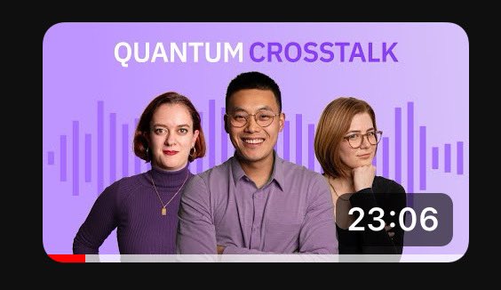 Quantum Crosstalk, episode 2! youtube.com/watch?v=mXkdjg…