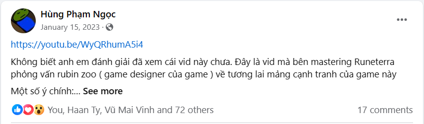 TomVvMarsin's tweet photo. @RubinZoo Just wanted to say thank you for everything, Rubin! Our members mentioned about you several times. LoR Vietnam Community will never forget! https://t.co/DLQHO0OMzG