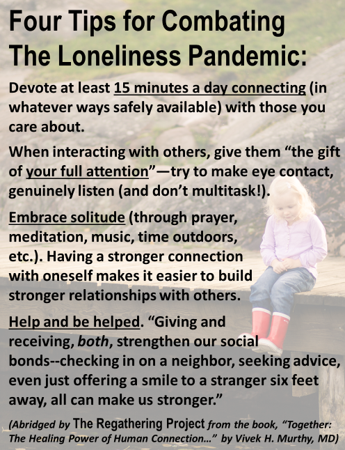 klingaman's tweet photo. Helping others feel seen and heard can be a rare and invaluable gift you can give to our distracted and lonely world.
Overcoming the Loneliness Pandemic Part 2: Give Others Your Full Attention https://t.co/SWI95hI9iv https://t.co/YPuNqBZlYj