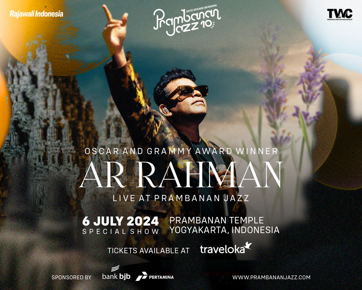 Thrilled to be a part of the Prambanan Jazz Festival Special Show in the beautiful land of Indonesia 🇮🇩. 
See you on Saturday, 6th July 2024🎶. I can't wait to share my music and connect with all of you. 😇✨🔊🎼

@prambananjazz #PrambananJazzFestival #PJF10 #PrambananJazz