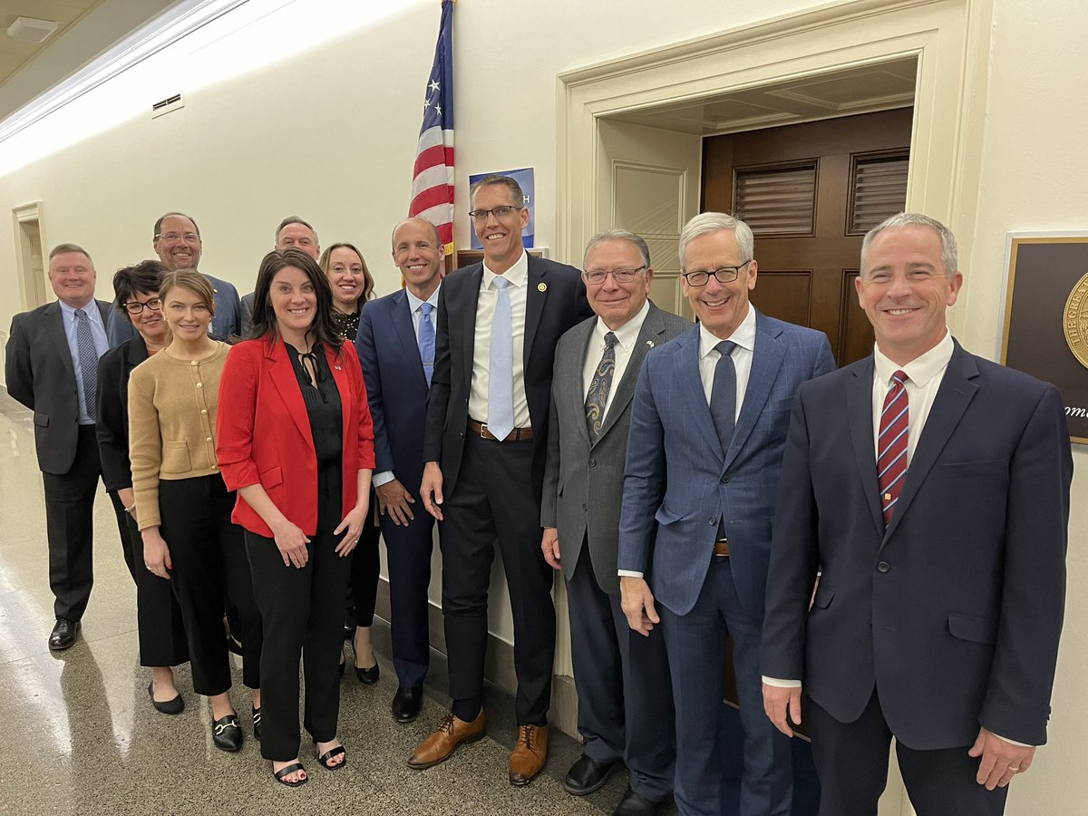 As always, it was great to have <a href="/iowabankers/">Iowa Bankers</a> in my office.

We had the opportunity to discuss my ACRE Act, which would give our community banks and main street lenders much-needed flexibility to offer agricultural and home loans at affordable rates for #IA04 families and farmers.