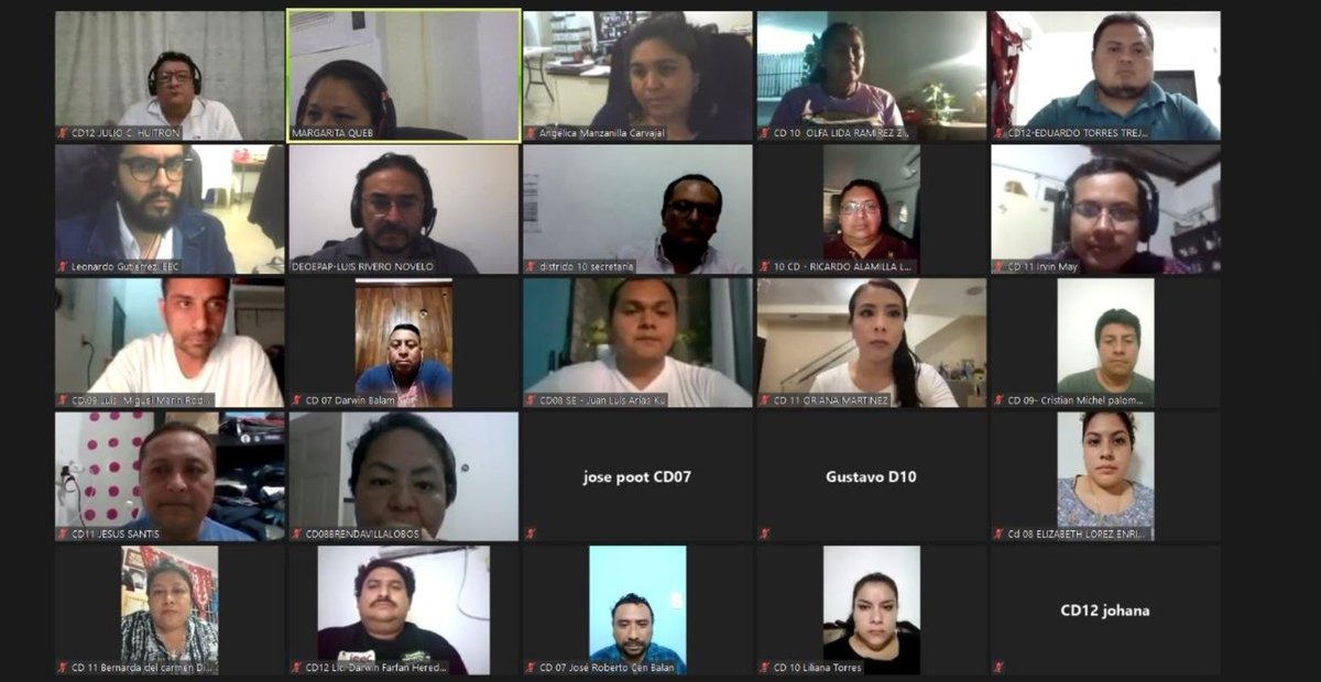 IEECampeche's tweet photo. La #DEOE impartió capacitación a integrantes de los  Consejos Distritales y Mpales, sobre el periodo de registro de candidaturas. 

La Consejera Electoral, @Clara_CastroG señaló que el 25 de marzo iniciar�� dicho periodo (por el principio de M.R) y concluirá el 1 de abril. https://t.co/3TwxZDlFfb