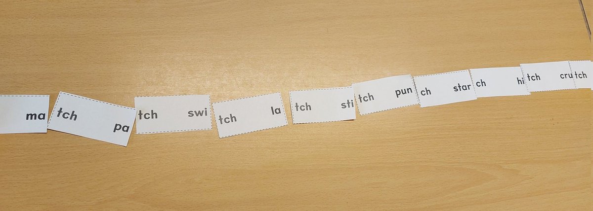 A group of P4 pupils were practising when to use 'ch' and when to use 'tch' yesterday. They worked well to apply the rule. @MissLucasCPS