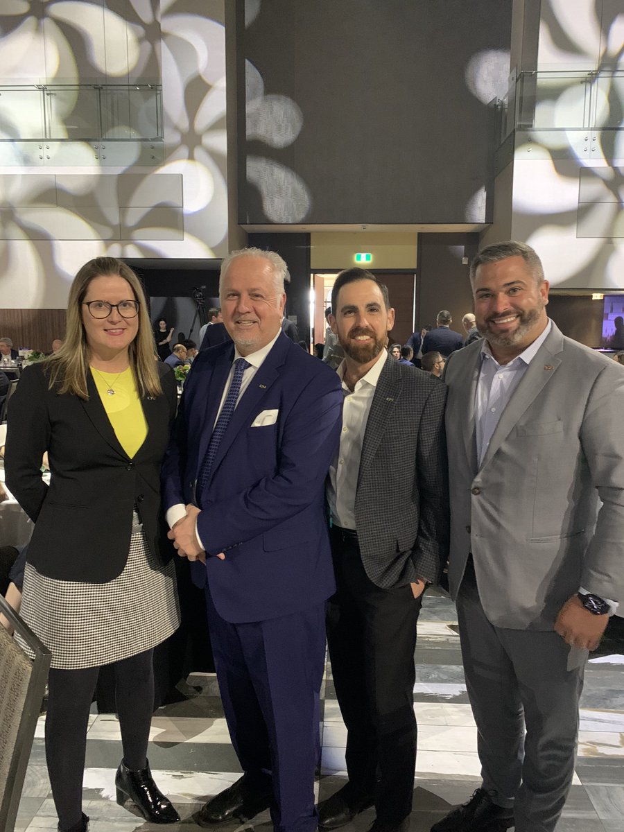 Big news about about a new performing arts centre announced today by <a href="/StevenDelDuca/">Steven Del Duca</a> Mayor of <a href="/City_of_Vaughan/">City of Vaughan</a> . <a href="/CNRailway/">Canadian National</a> was today’s lunch sponsor represented by VP Quirke, Director Hornak and yours truly. Thanks to <a href="/electainsworth/">Chris Ainsworth</a> for stopping by to say hello.