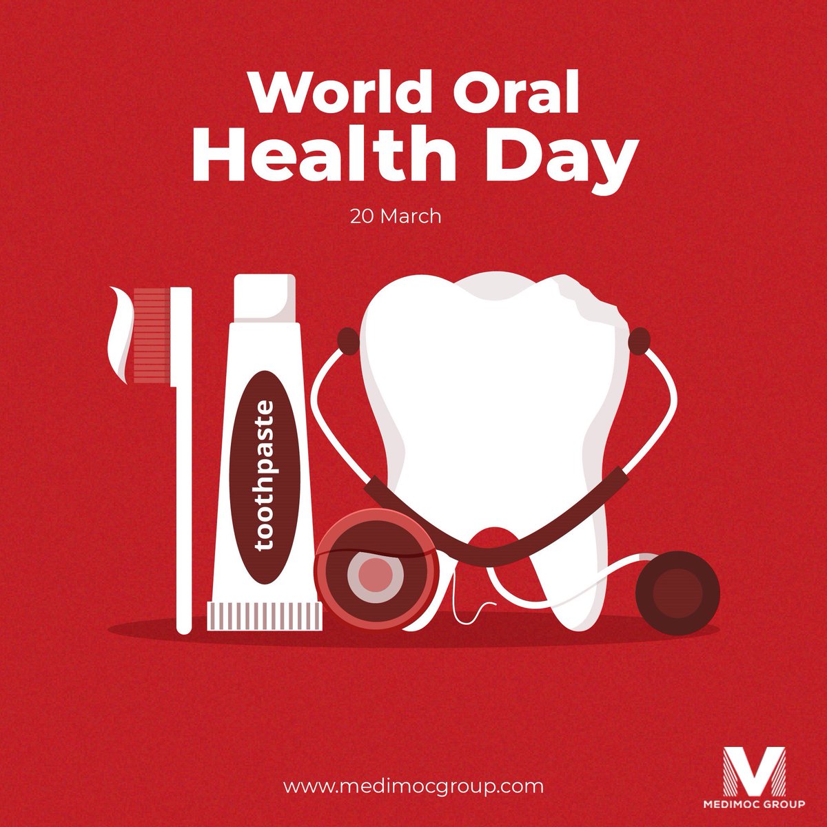 MedimocG's tweet photo. Happy World Oral Health Day! 

Let's celebrate those pearly whites and the power of a healthy smile! Good oral hygiene is essential for overall well-being. Remember to brush, floss, and rinse daily for a brighter, healthier smile. Spread the word and share your smile today! https://t.co/IOAu3RuVUr