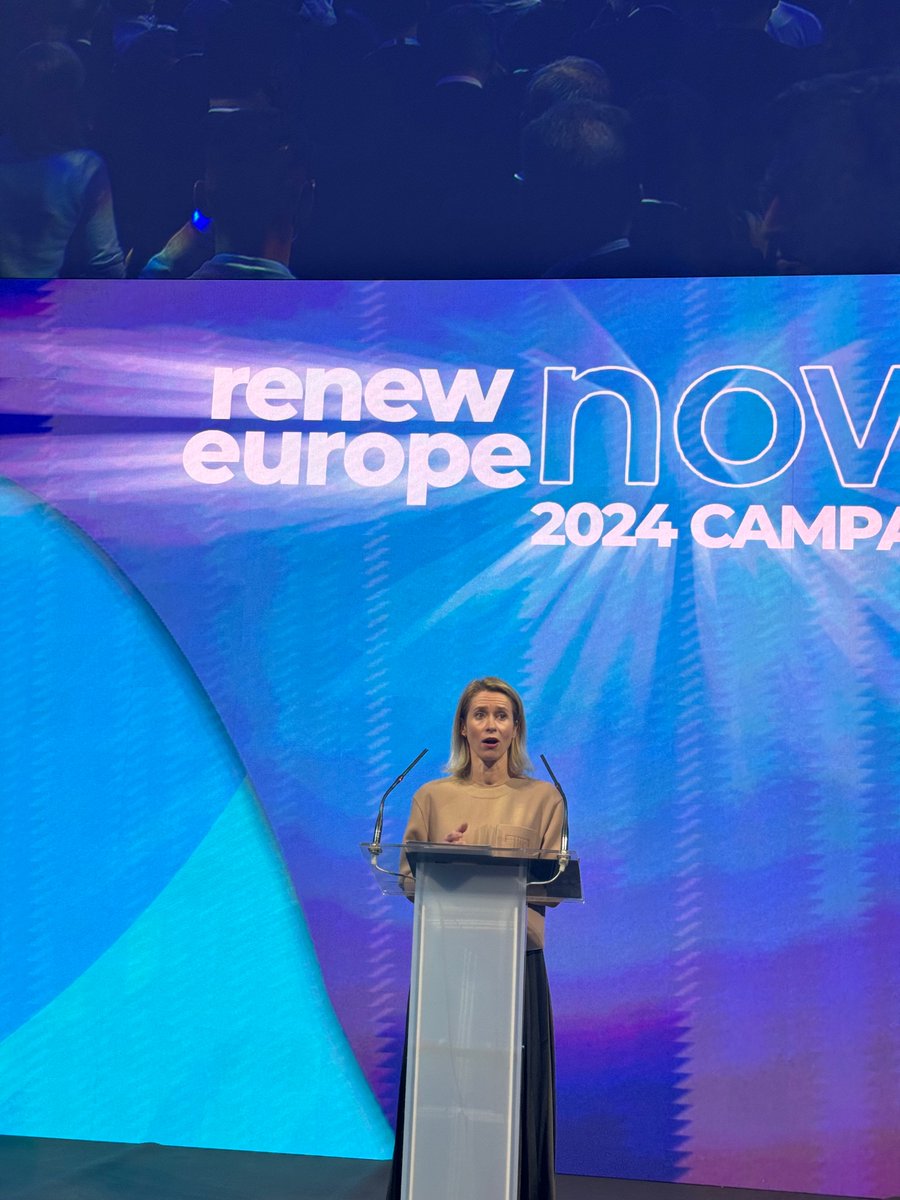 Prime Minister <a href="/kajakallas/">Kaja Kallas</a> reminds us , we as liberals are not afraid of reforms and progress! <a href="/RenewEurope/">Renew Europe</a> now , kick off of our <a href="/EUparliament/">European Parliament</a>  campaign! #RenewEuropeNow