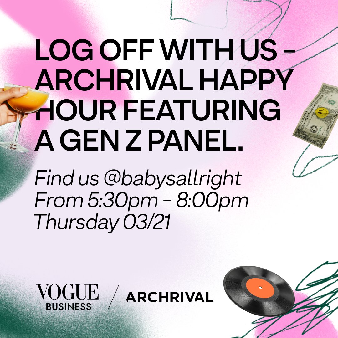 Hey #NYC we're coming for ya! We'll be talking all things Gen Z with Madeleine Schulz from <a href="/voguebusiness/">Vogue Business</a> this Thursday. Also there will be tacos. Register here: bit.ly/3PqZvyw