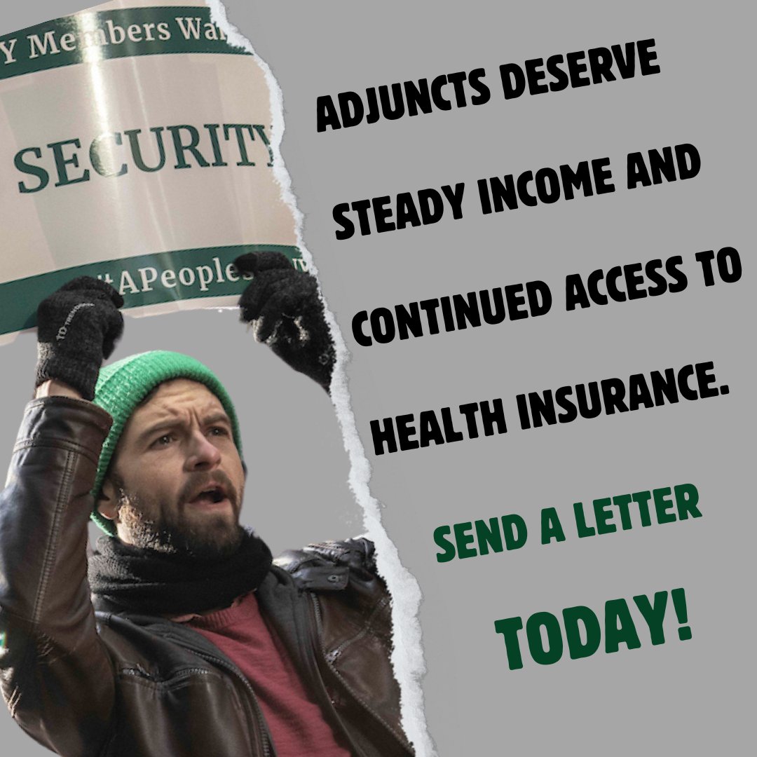 Take a moment and tell Chancellor Matos Rodríguez that you support Adjunct Job Security. Adjuncts deserve respect and fair treatment from #CUNY management. Send a letter --> psc-cuny.org/issues/contrac…