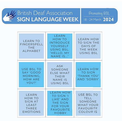 We've been building our confidence with BSL this week! It's been wonderful to see pupils wishing each other a good morning using BSL and learning to introduce themselves and express how they're feeling. @DunfermlineHS #SLW2024 #article29