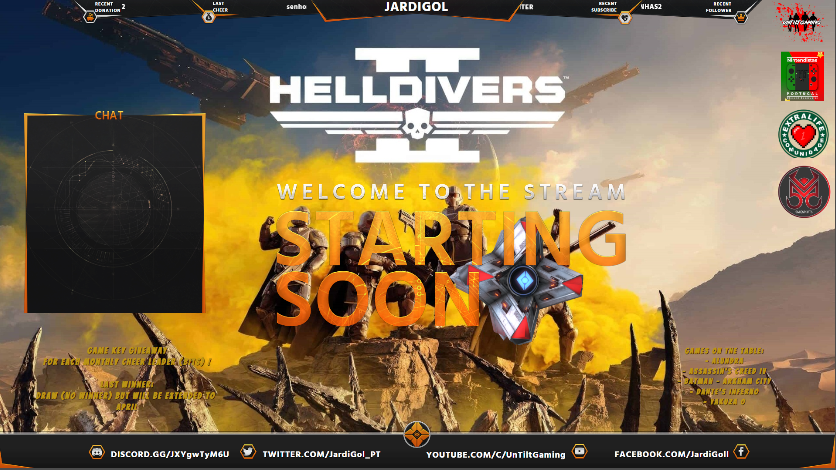 JardiGol_PT's tweet photo. Hello.
I'm starting my LIVE at https://t.co/68tFth6odU and I'm going to play Heldivers II and other games. Feel free to come give me a support watching the Stream. Thank You.
#heldivers2 #jardigol #twitch #streamer #gamer #gaming #videogames #walkthrough https://t.co/Hsqf3HAQCP