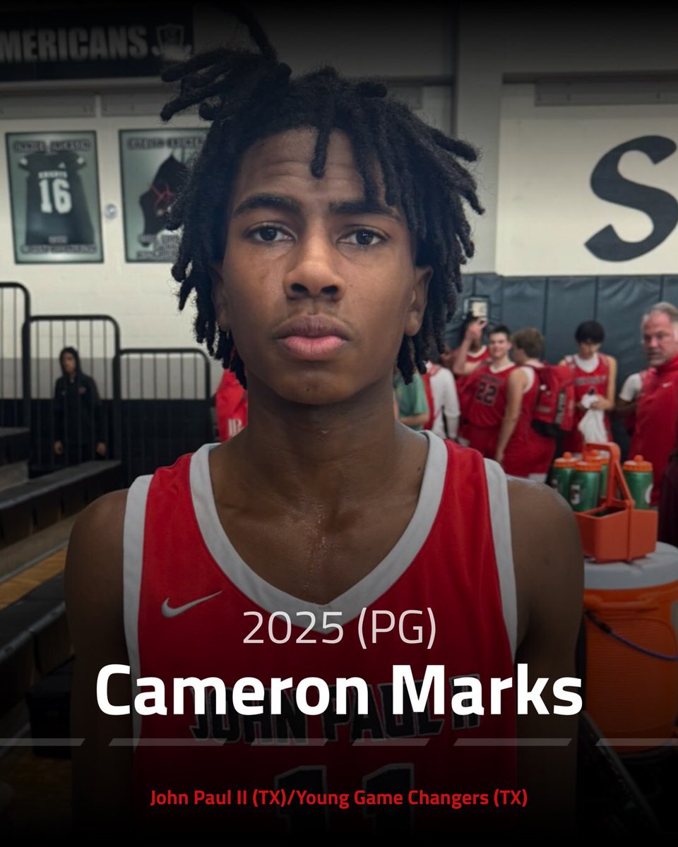 Cameron Marks (2025)
Height: 6’2 
POS: SG
HS: John Paul II (TX) 
Grassroots: Young Game Changers (TX) 
Calling Card: Crafty Playmaker
Current Offers: Florida Gulf Coast