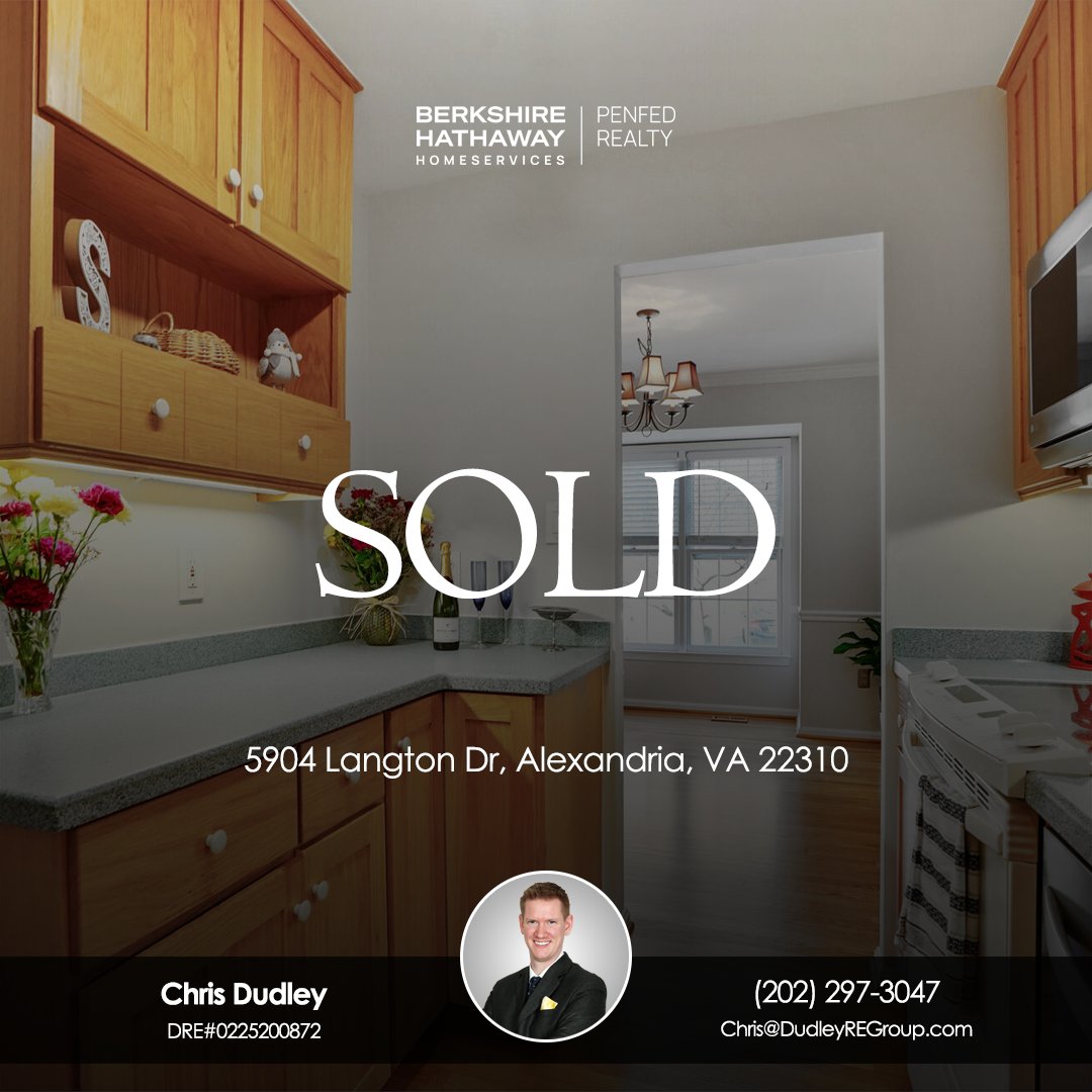 dudleyregroup's tweet image. We are thrilled to announce the successful sale of 5904 Langton Dr in Alexandria! In just 4 days on the market, we not only found the perfect buyer but also closed a remarkable deal well above the asking price!

📧 Chris@DudleyREGroup.com
📱 (202) 297-3047

#JustSold #FastSale